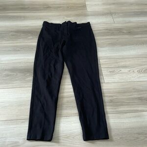Mario Serrani‎ Italy Black Straight Leg Mid Rise Ankle Dress Pants Size Medium